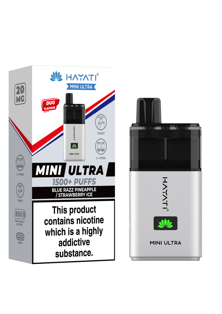 Hayati Mini Ultra 1500 Prefilled Pod Kit - 20mg