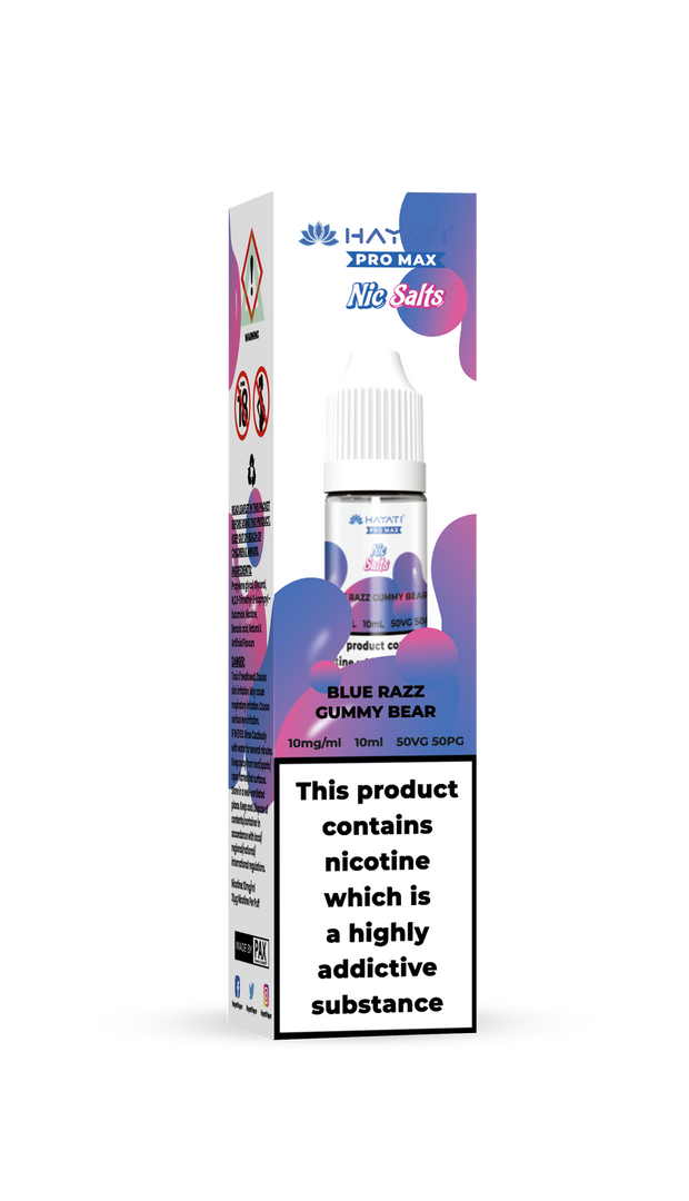 BLUE RAZZ GUMMY BEAR 10ML PRO MAX BY HAYATI