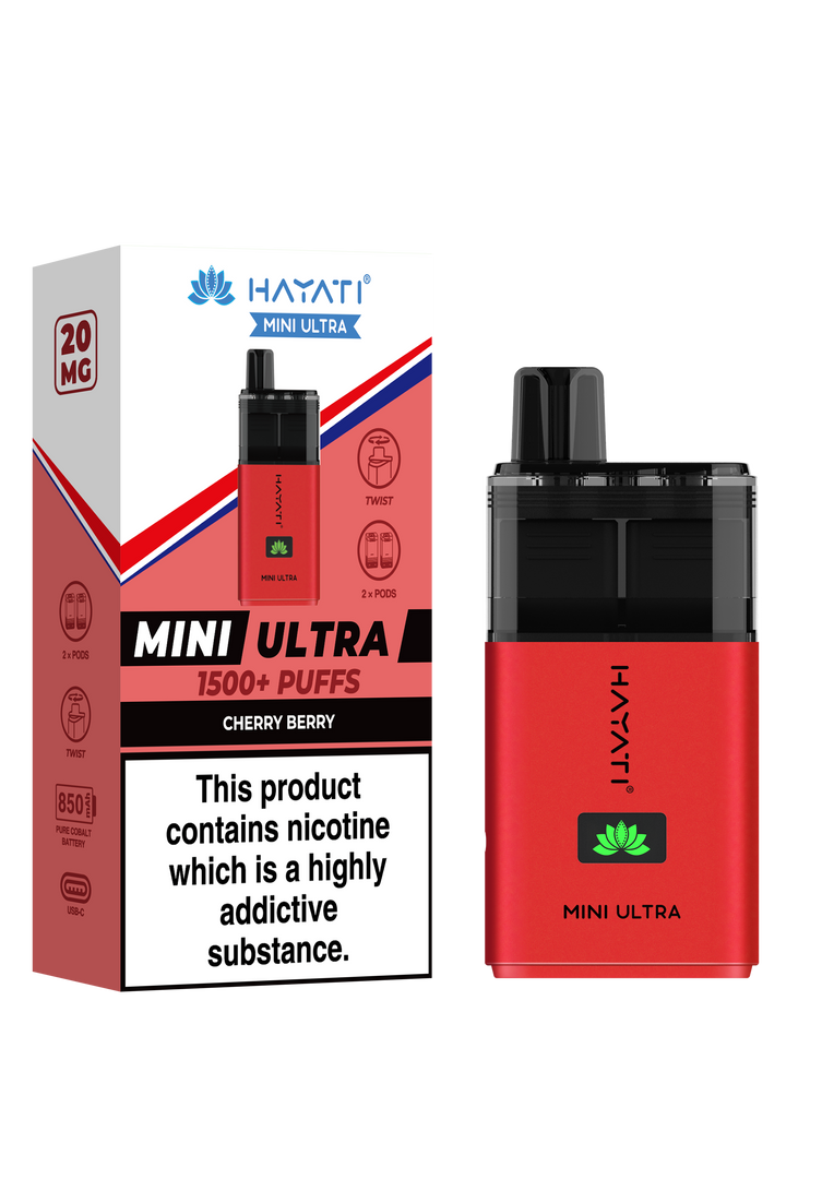 Hayati Mini Ultra 1500 Prefilled Pod Kit - 20mg