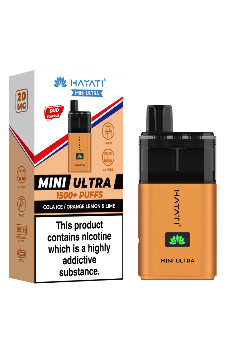 Hayati Mini Ultra 1500 Prefilled Pod Kit - 20mg
