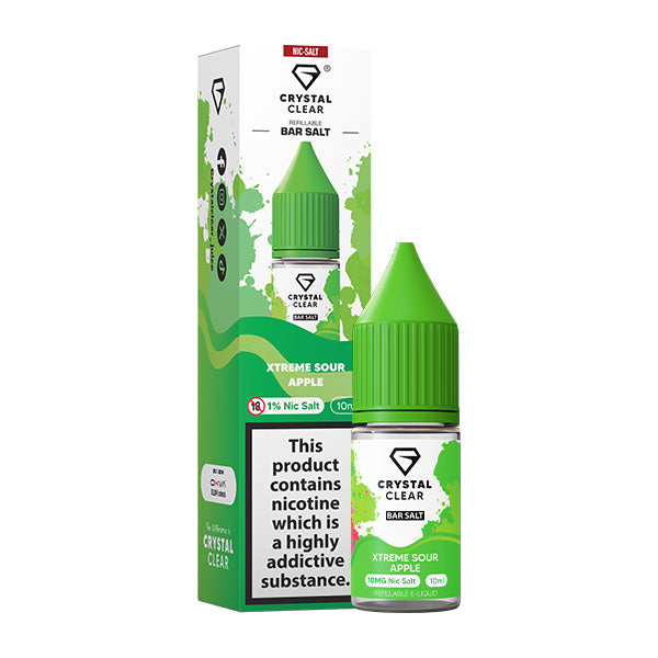 XTREME SOUR APPLE 10ML BY CRYSTAL CLEAR