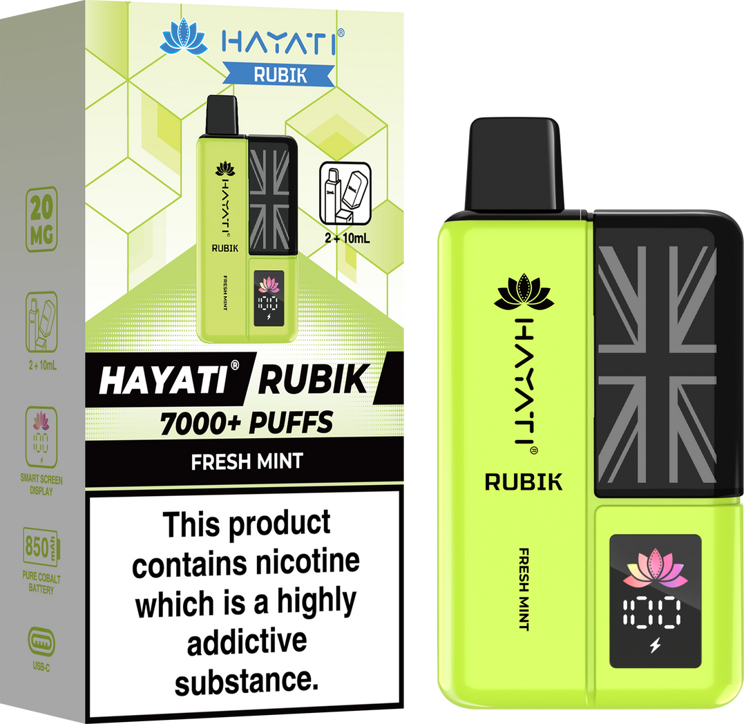 Hayati Rubik 7000 + Prefilled Pod Kit - 20mg