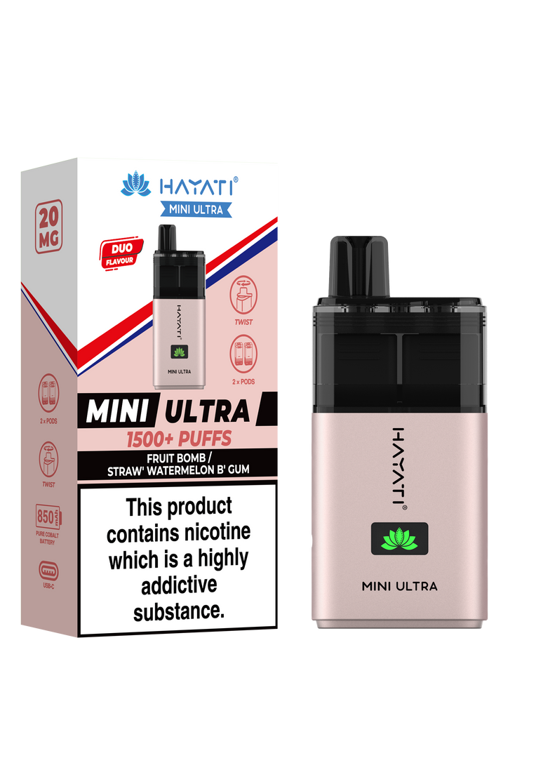 Hayati Mini Ultra 1500 Prefilled Pod Kit - 20mg
