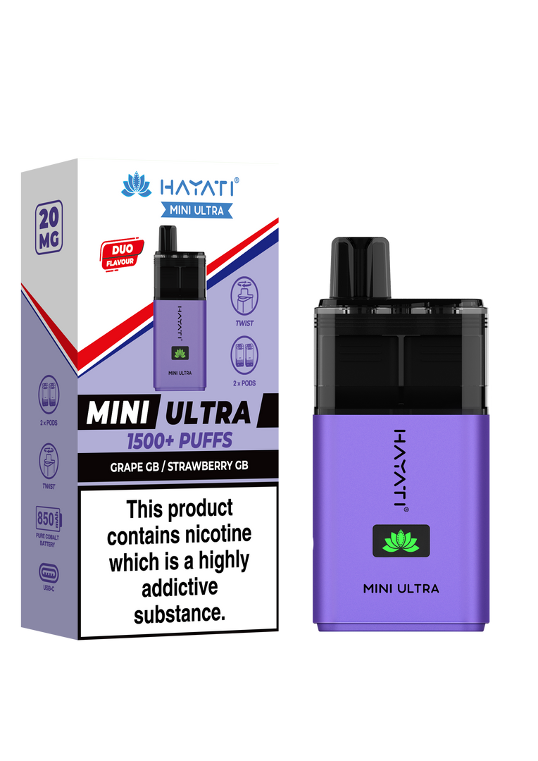 Hayati Mini Ultra 1500 Prefilled Pod Kit - 20mg