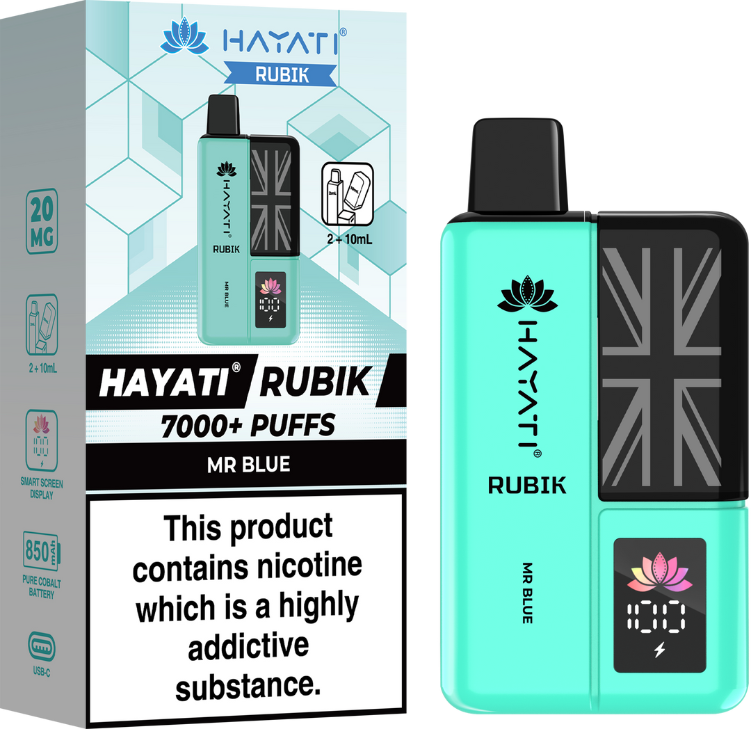 Hayati Rubik 7000 + Prefilled Pod Kit - 20mg