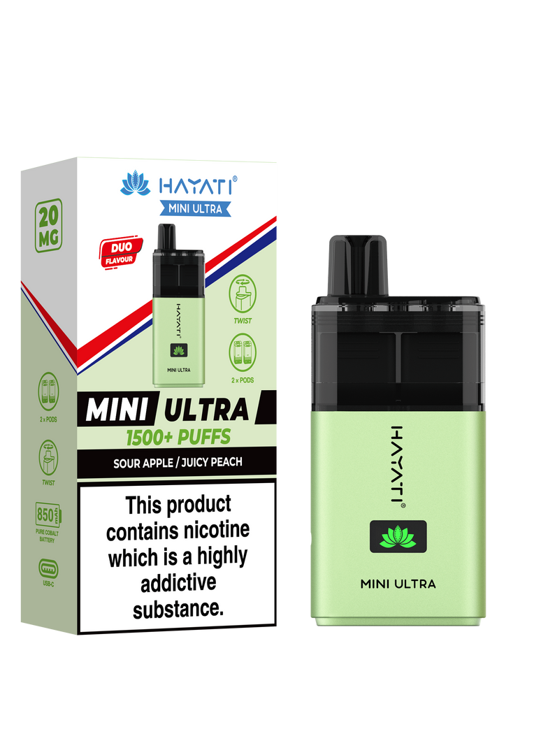 Hayati Mini Ultra 1500 Prefilled Pod Kit - 20mg