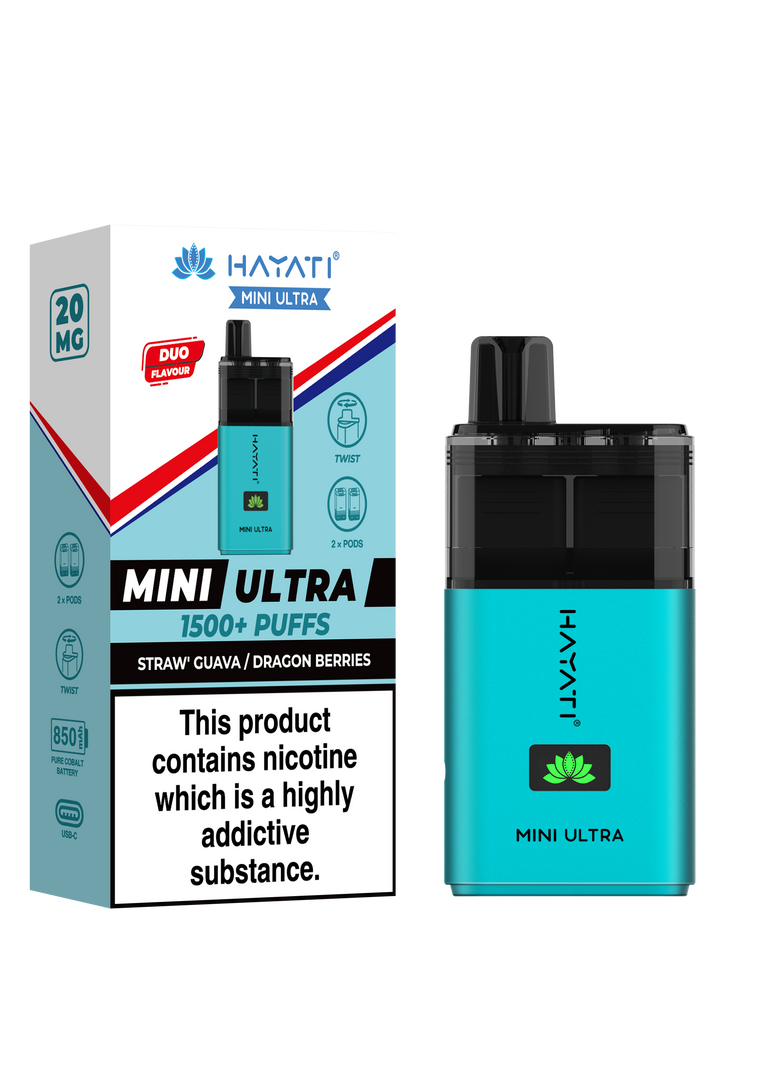 Hayati Mini Ultra 1500 Prefilled Pod Kit - 20mg