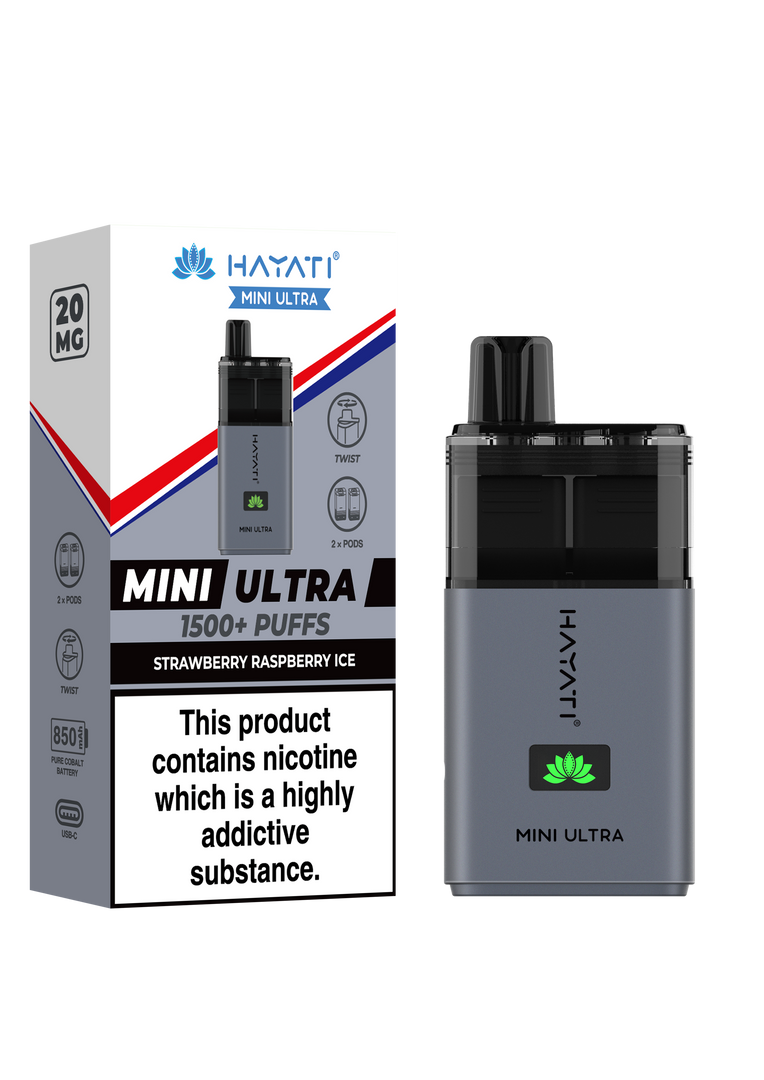 Hayati Mini Ultra 1500 Prefilled Pod Kit - 20mg