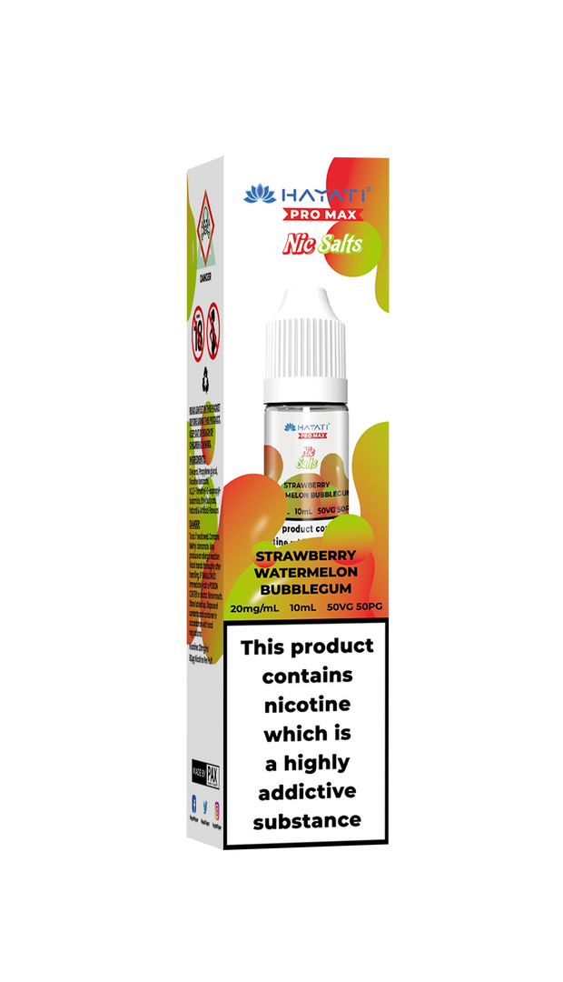 STRAWBERRY WATERMELON BUBBLEGUM 10ML PRO MAX BY HAYATI