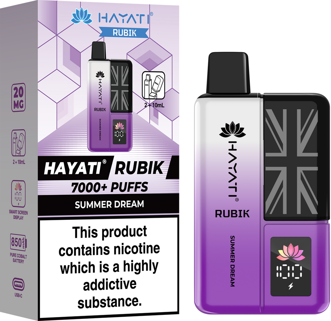 Hayati Rubik 7000 + Prefilled Pod Kit - 20mg