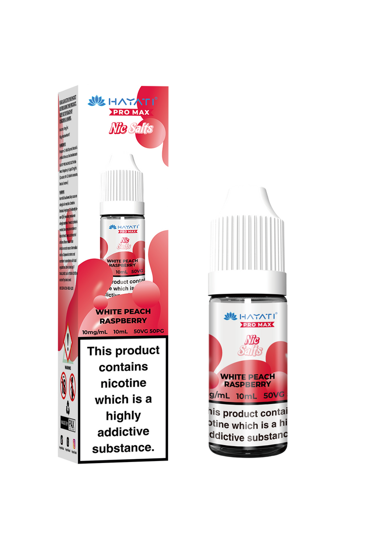 WHITE PEACH RASPBERRY 10ML PRO MAX BY HAYATI