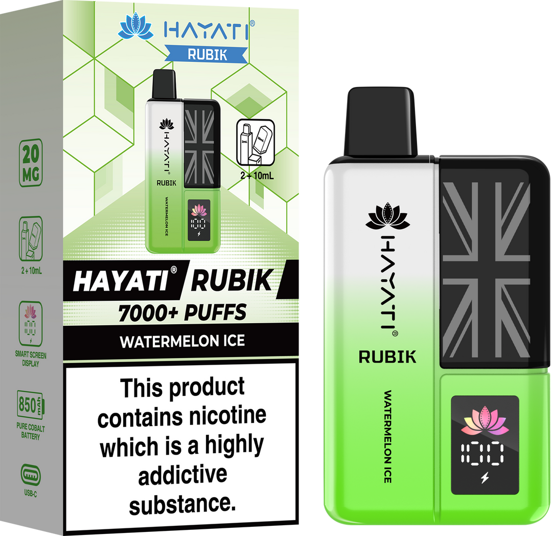 Hayati Rubik 7000 + Prefilled Pod Kit - 20mg
