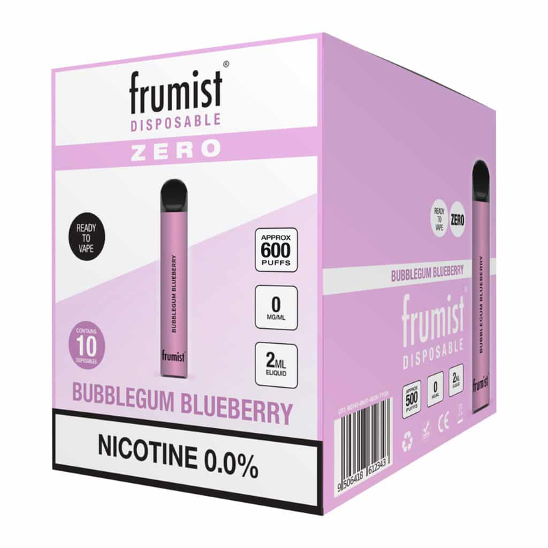 Bubblegum Blueberry Disposable Multipack x10 0mg Nicotine Free