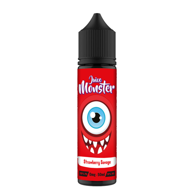 Juice Monster - Strawberry Savage  50ml Shortfill E-Liquid