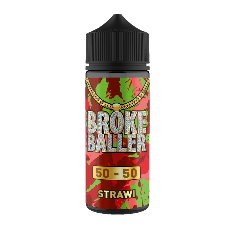 Broke Baller - Strawi 80ml Shortfill E-Liquid